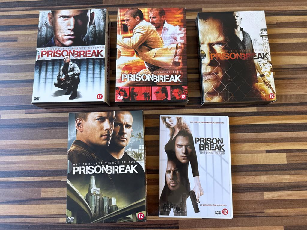Prison Break DVD Boxsets Seizoen 1 t/m 4 & the Final break, Ophalen, Boxset, Actiethriller, Zo goed als nieuw