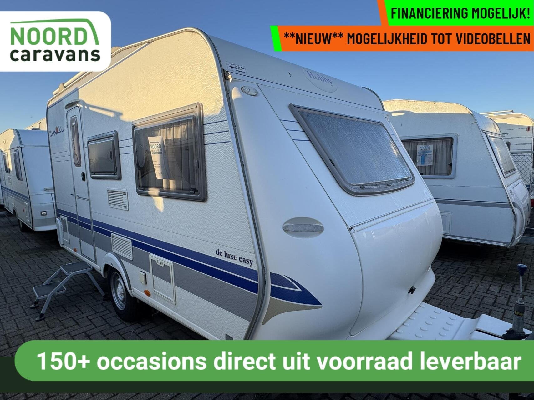 Hobby 400 SF DE LUXE, DWARSBED, TREINZIT, MOVER, VOORTENT, Hobby, Bedrijf, 750 - 1000 kg, 5 tot 6 meter