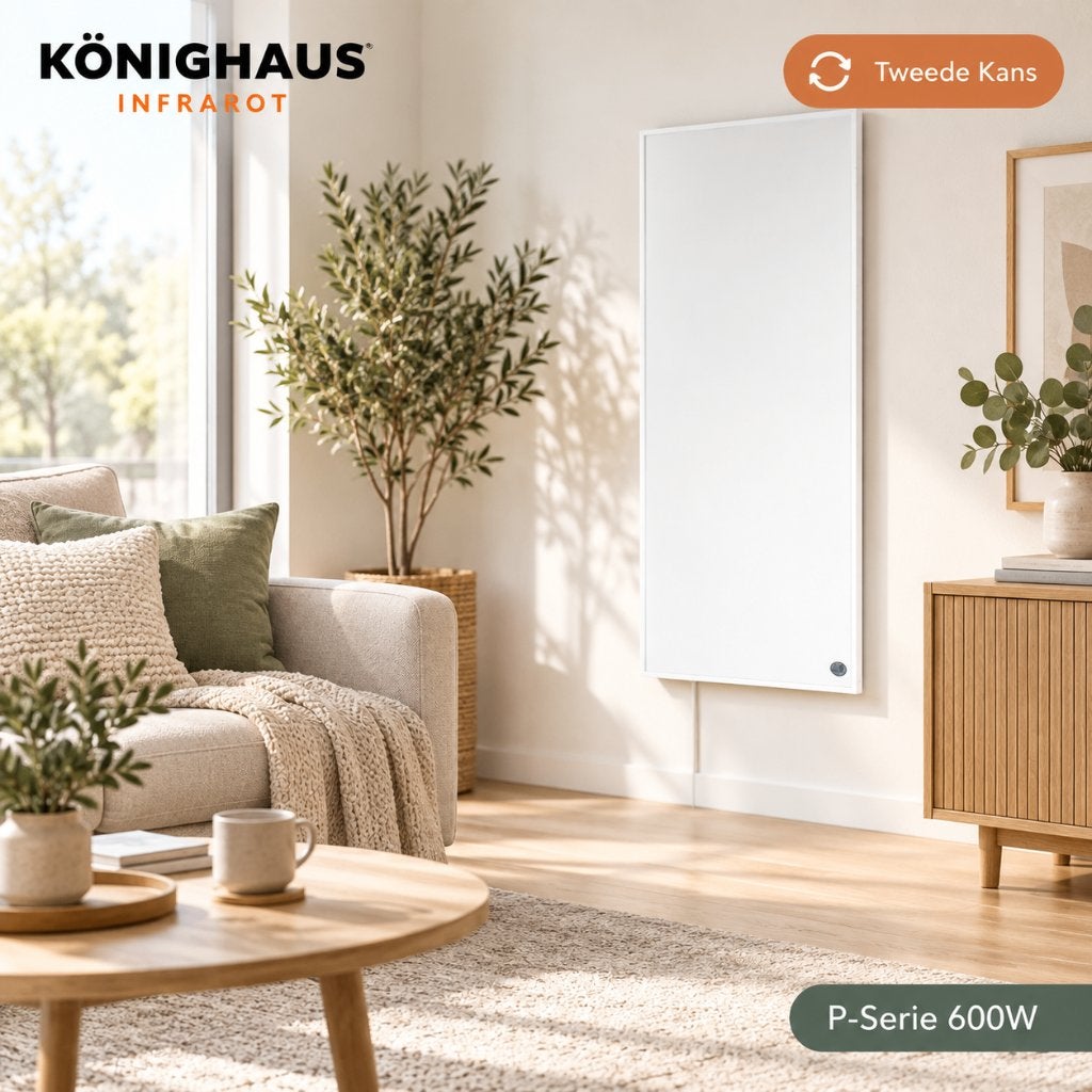 Könighaus infraroodpaneel 600W | Tweede Kans | P-Serie, Doe-het-zelf en Verbouw, Ophalen, 500 tot 800 watt, Radiator, Zo goed als nieuw