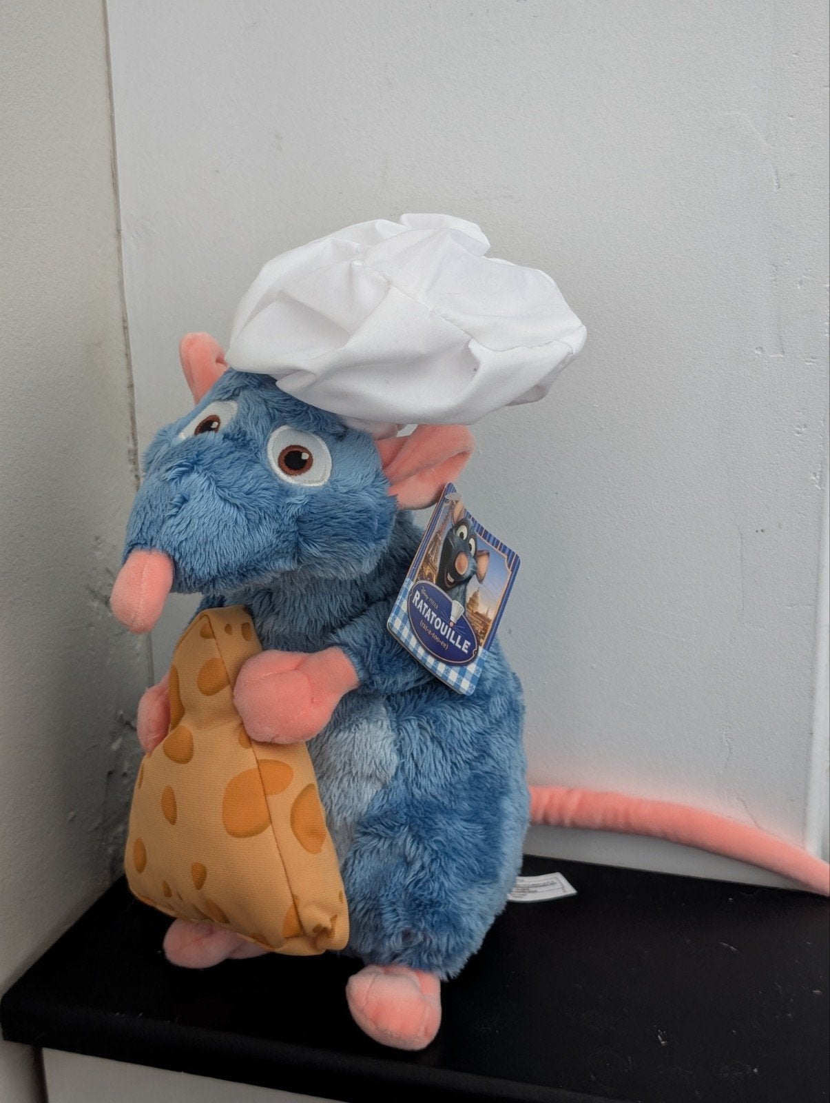 Disney Ratatouille Remy knuffel met koksmuts en kaas, Muis, Disney, Disney, Verzenden