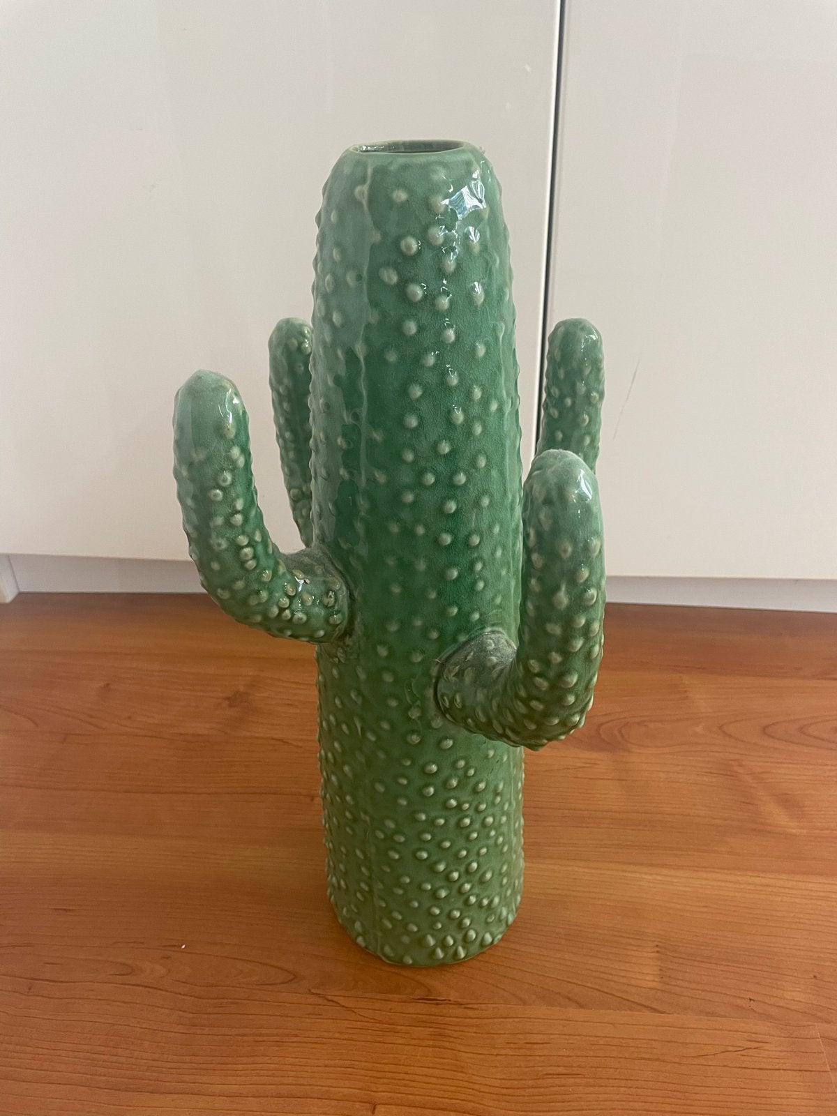 Serax Cactus Vaas - Groen Keramiek - 40 cm, Ophalen, Met patroon/structuur, Zo goed als nieuw, Steen/keramiek