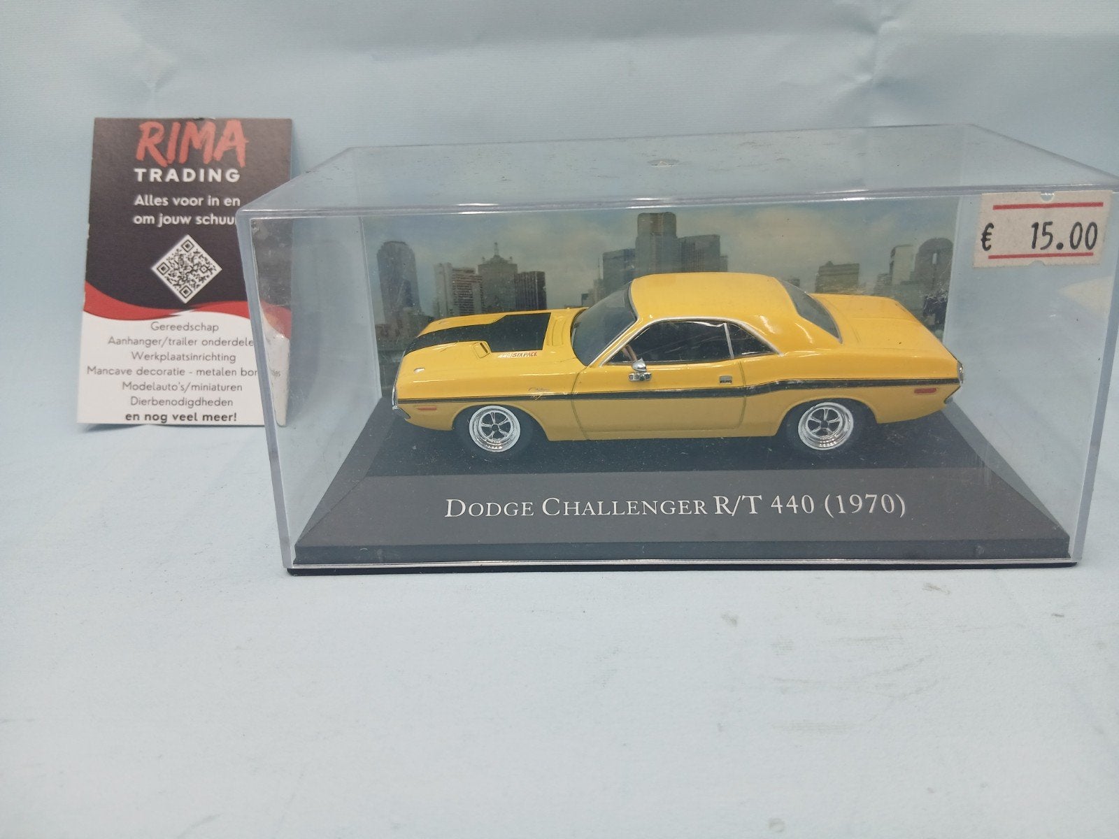 Dodge Challenger R/T 440 (1970) modelauto 1op43 nieuw, Ophalen of Verzenden, Nieuw, Auto, Overige merken