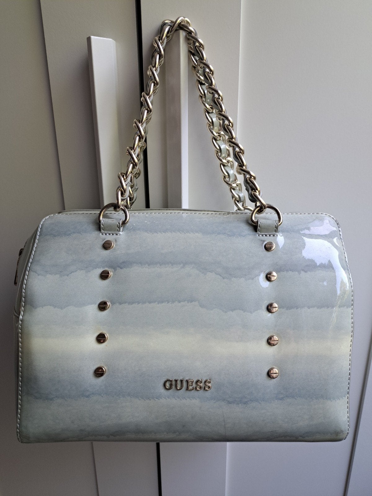 In perfecte staat handtas van Guess, Ophalen of Verzenden, Zo goed als nieuw, Blauw, Handtas