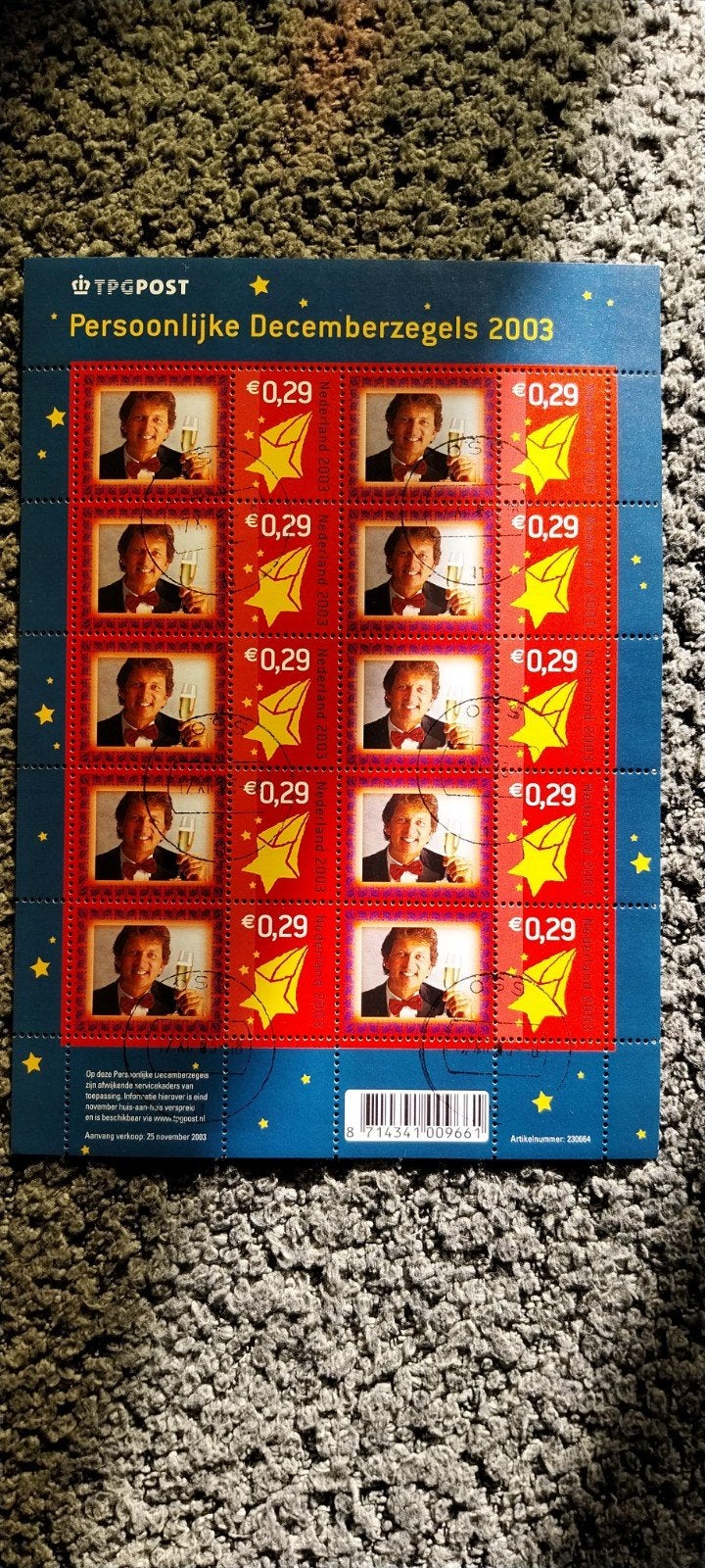Persoonlijke december zegels 2003 ZELDZAAM, Ophalen of Verzenden
