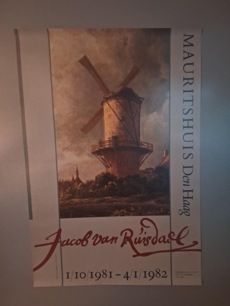Affiche poster Mauritshuis Den Haag 1981 / 1982, Antiek en Kunst, Ophalen of Verzenden