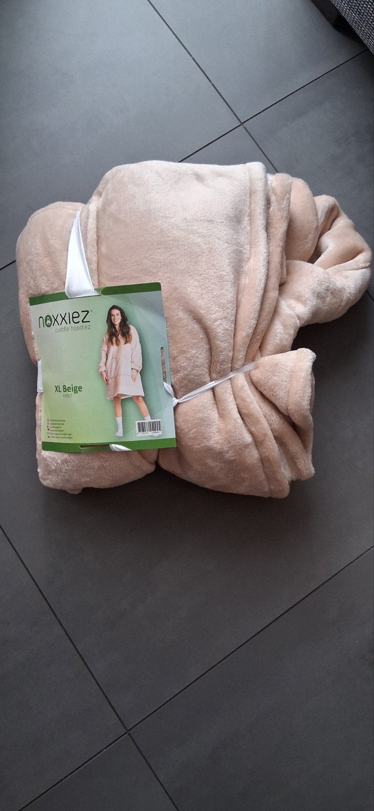 Noxxiez Hoodie Deken XL - Beige, Kleding | Dames, Huispakken, Noxxiez, Verzenden, Beige, Maat 46/48 (XL) of groter