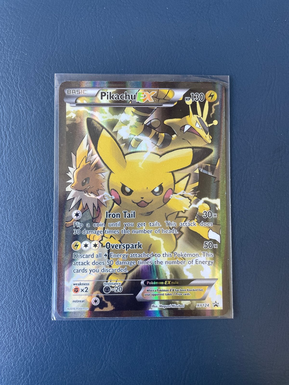 Pikachu EX Promo XY124 Pokémon EX/LP, Hobby en Vrije tijd, Verzamelkaartspellen | Pokémon, Ophalen of Verzenden, Zo goed als nieuw