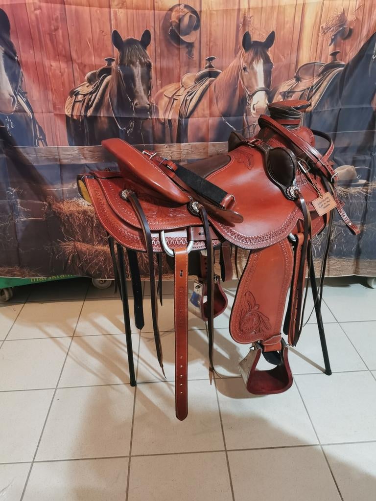 Western zadel 18 inch. Zeer compleet. Nieuw, Dieren en Toebehoren, Paarden en Pony's | Zadels, Ophalen of Verzenden, Nieuw, Western