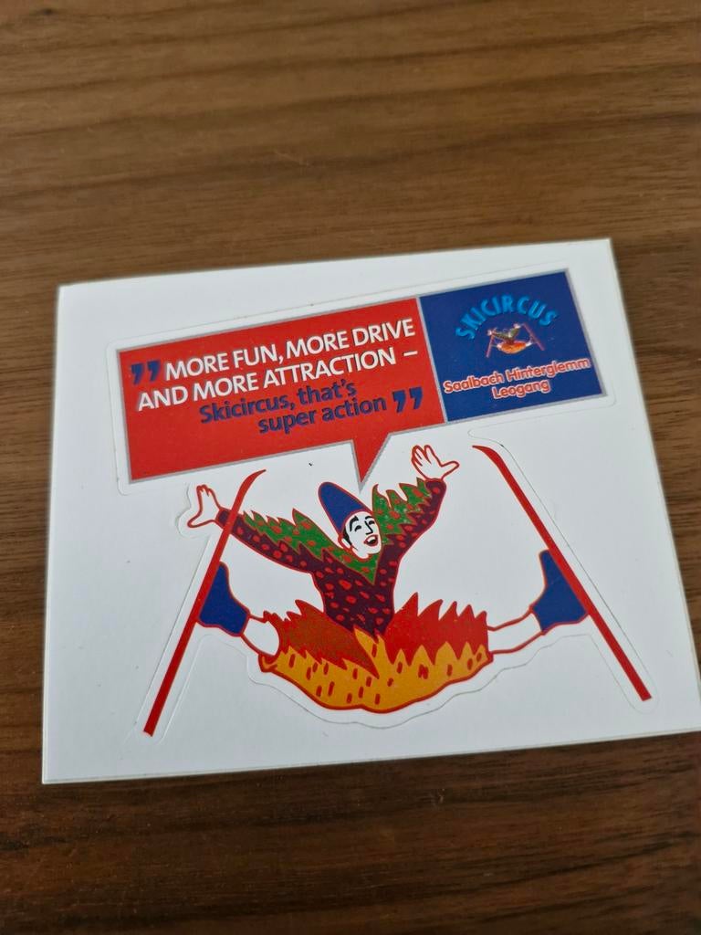 7701 Vintage Skicircus Saalbach Hinterglemm Leogang Sticker, Ophalen of Verzenden