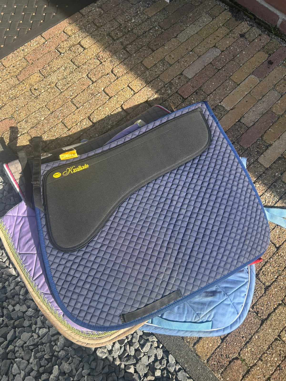 Donkerblauw dekje paard, Ophalen, Gebruikt
