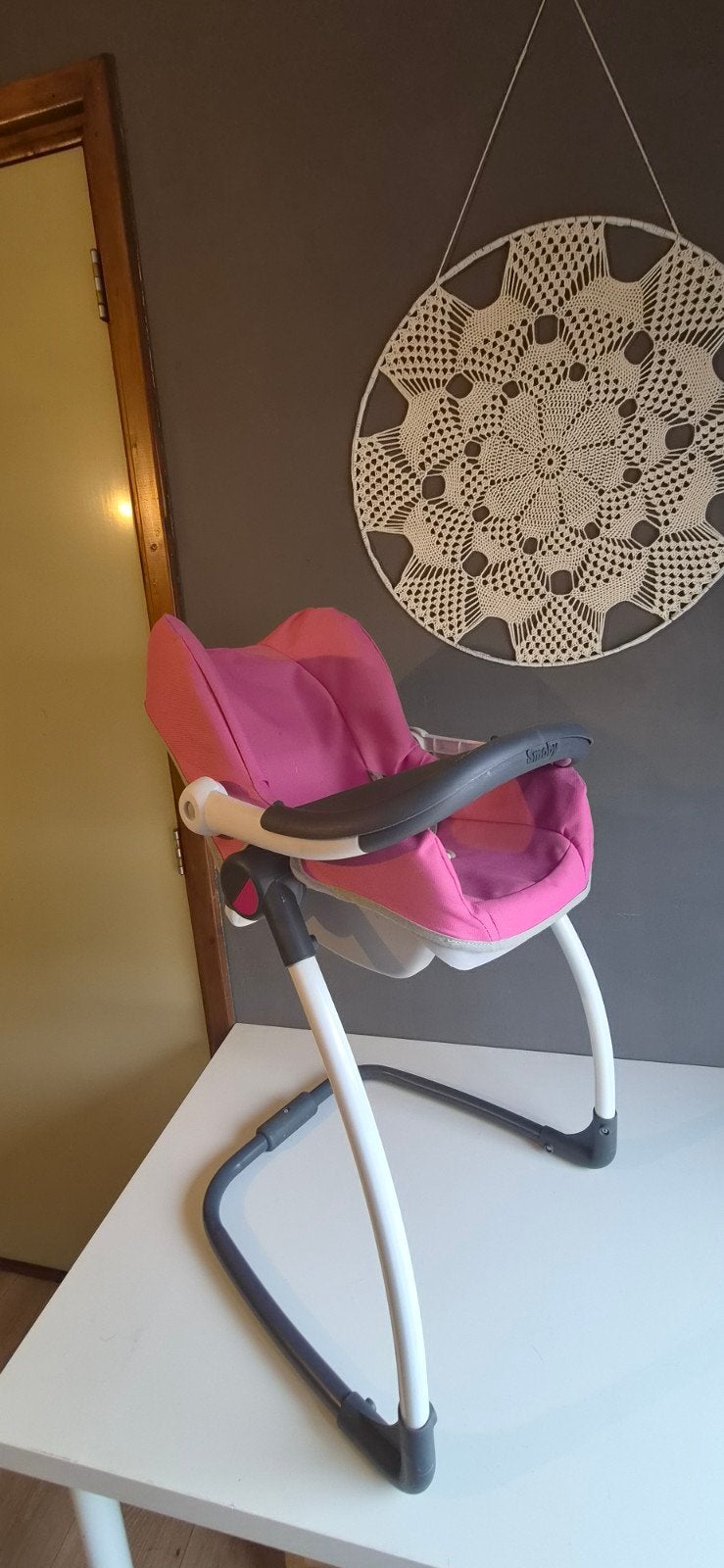 Smoby poppenstoel 3-in-1: maxi cosi, schommelstoel, eetstoel, Ophalen