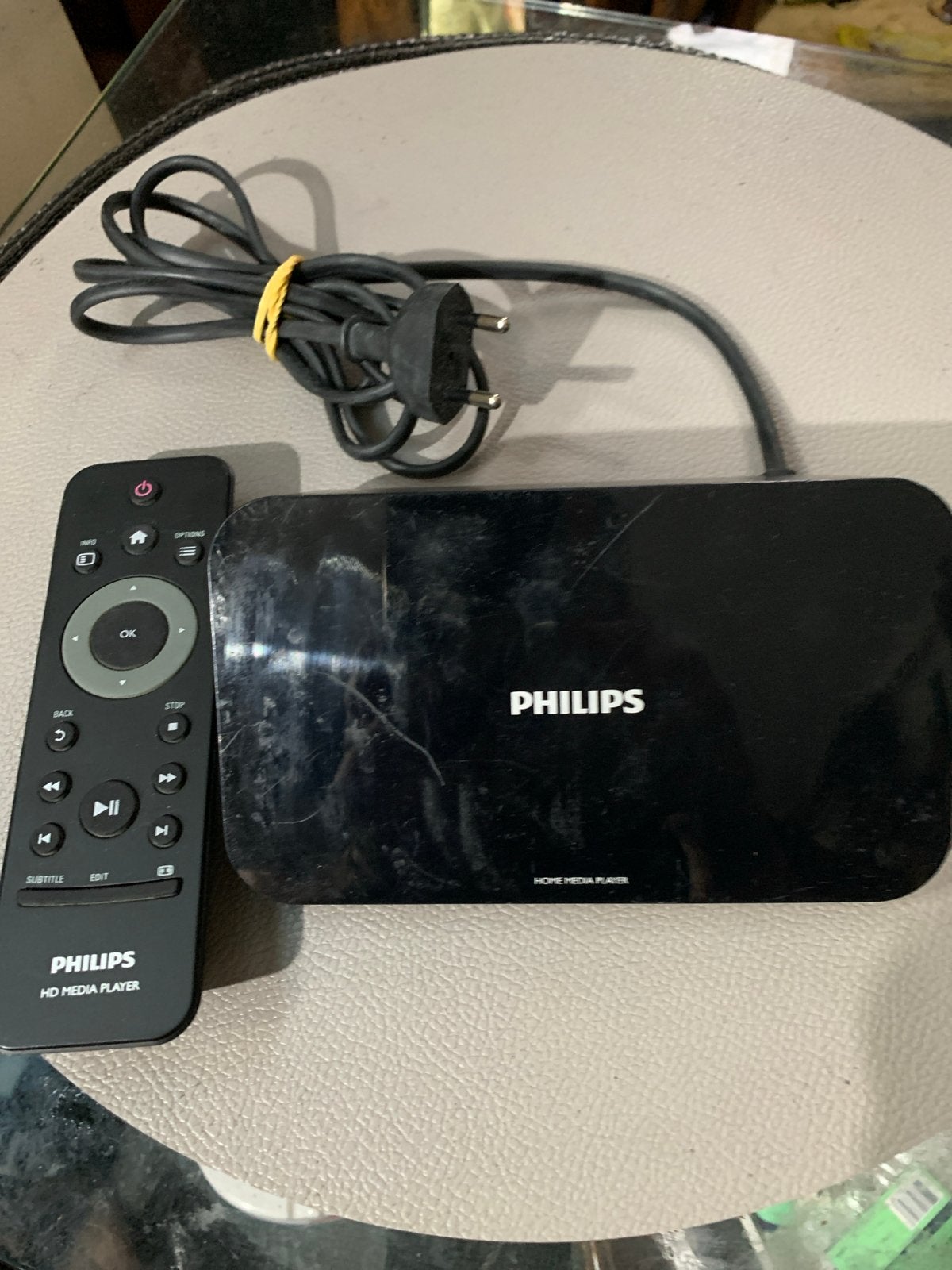 Philips HD Media Player met afstandsbediening, Audio, Tv en Foto, Mediaspelers, Zo goed als nieuw, Zonder harde schijf, HDMI, Ophalen of Verzenden