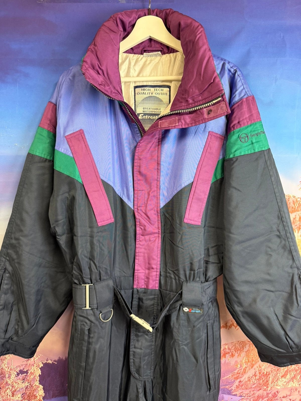 Vintage Fout Skipak van Sergio Tacchini maat M, Kleding | Heren, Ophalen of Verzenden, Zo goed als nieuw, Maat 48/50 (M), Pak