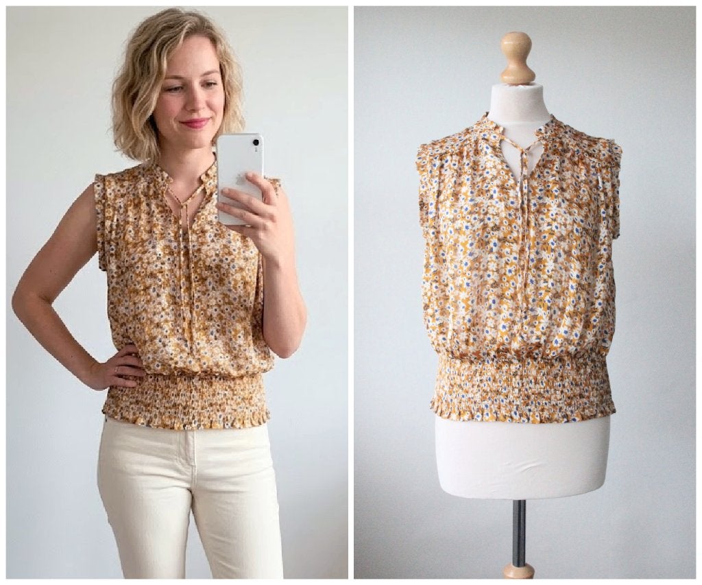 Rachel Zoe - NIEUW / prachtige bloemen top - geel - maat M, Maat 38/40 (M), Verzenden, Geel, Zo goed als nieuw