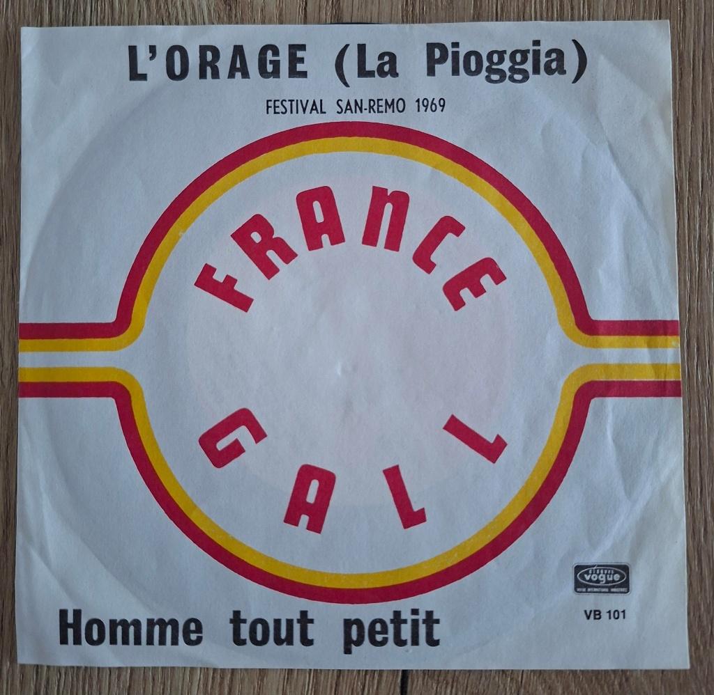 France Gall single L'orage, Gebruikt, 7 inch, Single, Ophalen of Verzenden
