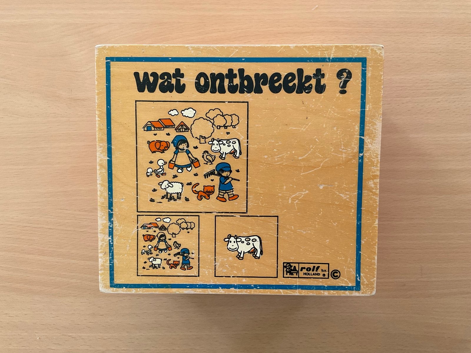 Wat ontbreekt?/leerspel Rolf Holland, Ophalen of Verzenden, Gebruikt, Taal en Lezen