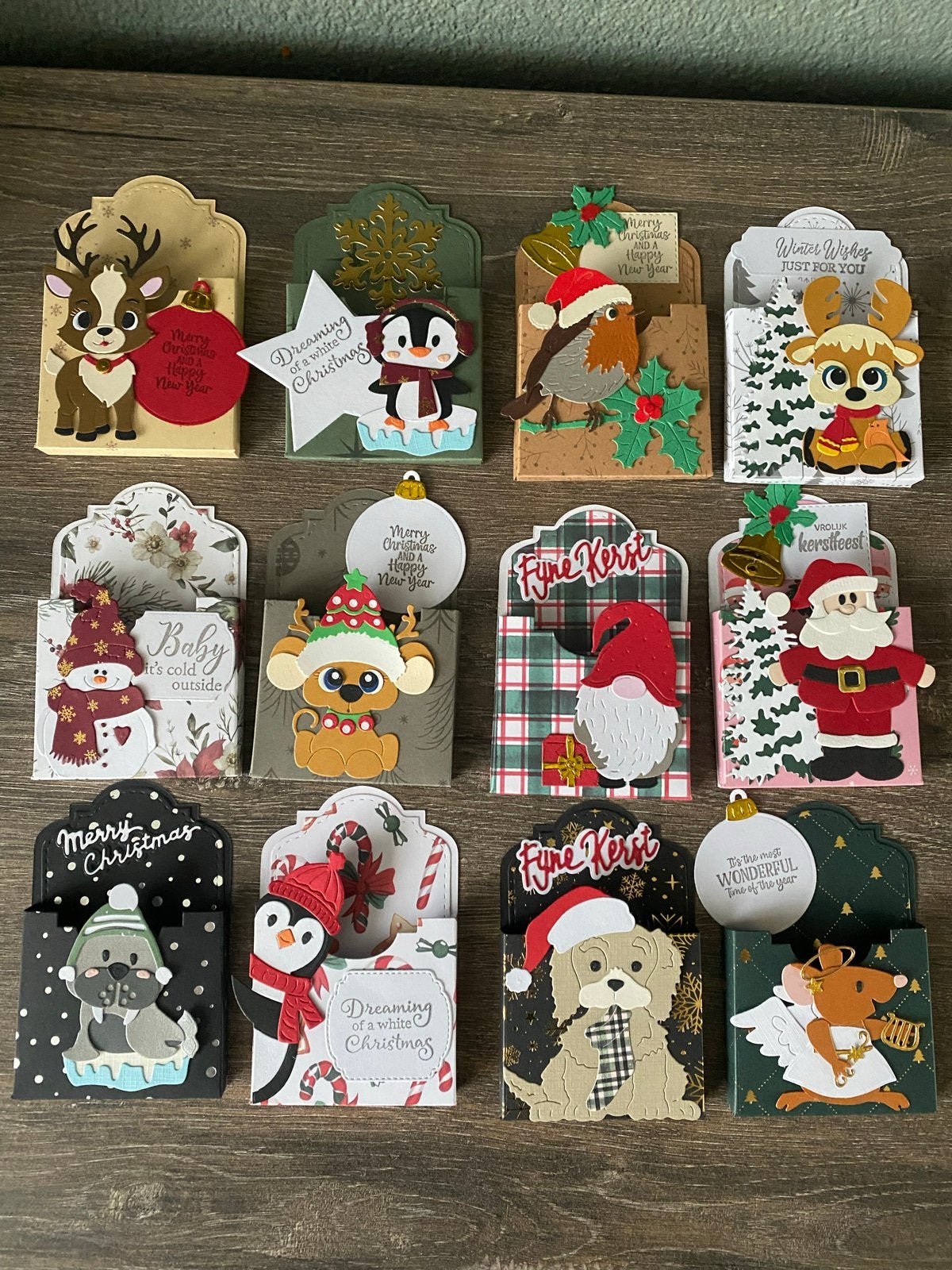 Kerstattentie, cadeaudoosje met merci of kinder chocolade, Ophalen of Verzenden, Nieuw