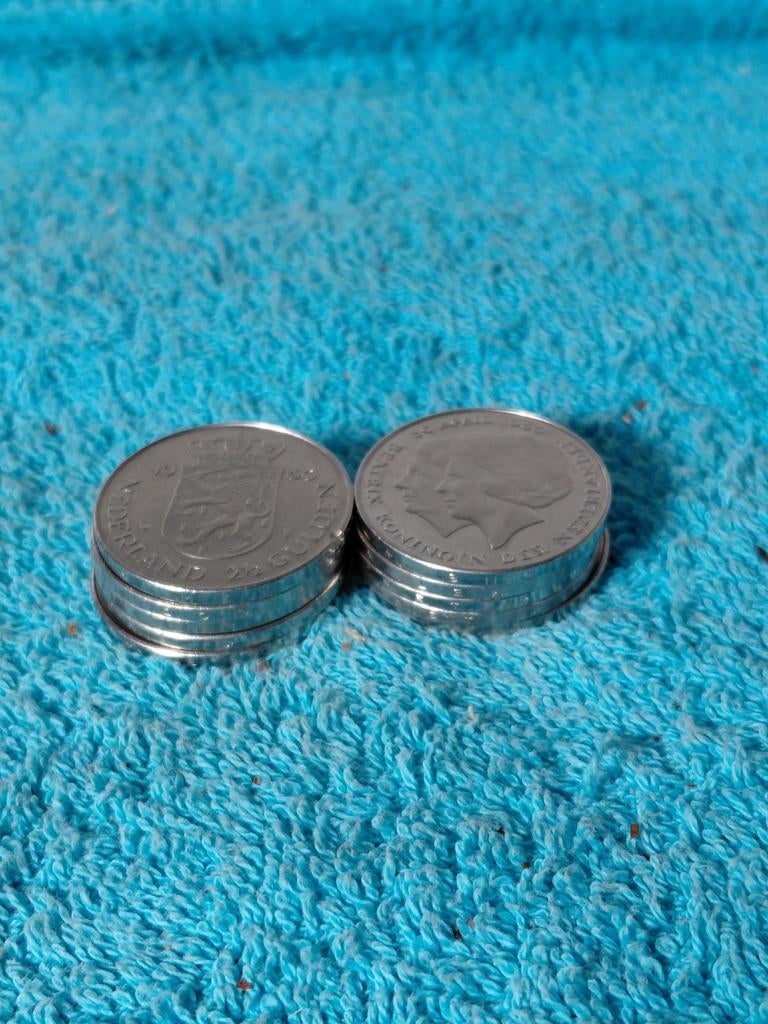 10 rijksdaalders troonswisseling 1980, Ophalen of Verzenden, Koningin Juliana, 2½ gulden