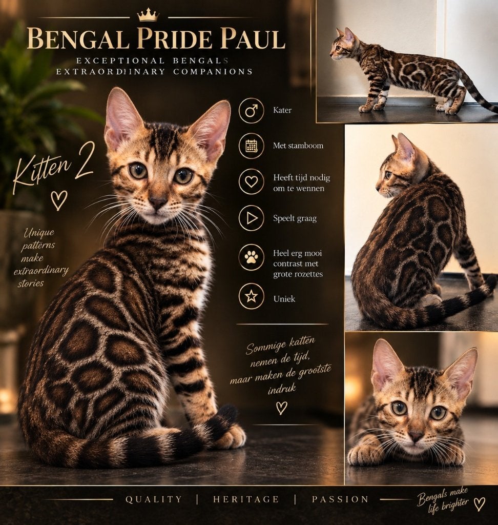 Bengaal Kittens | 2 Beschikbaar | Stamboom | EU Paspoort, Dieren en Toebehoren, Meerdere dieren, Met stamboom, 0 tot 2 jaar