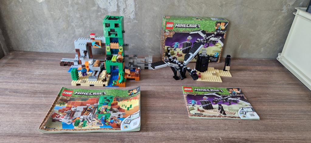 Lego minicraft 21155 en 21151, Ophalen of Verzenden