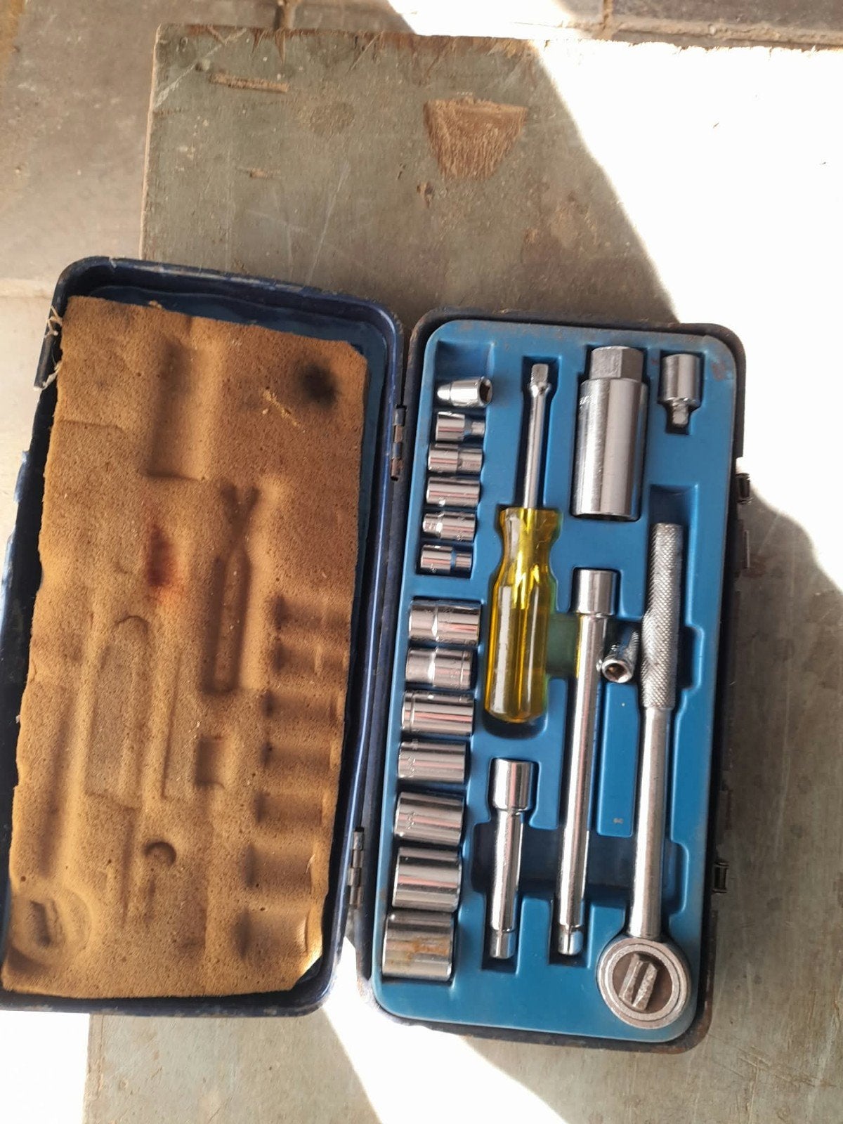 Gereedschapsset met doppen en ratel, Ophalen, Gebruikt, Gereedschapsset, Overige merken
