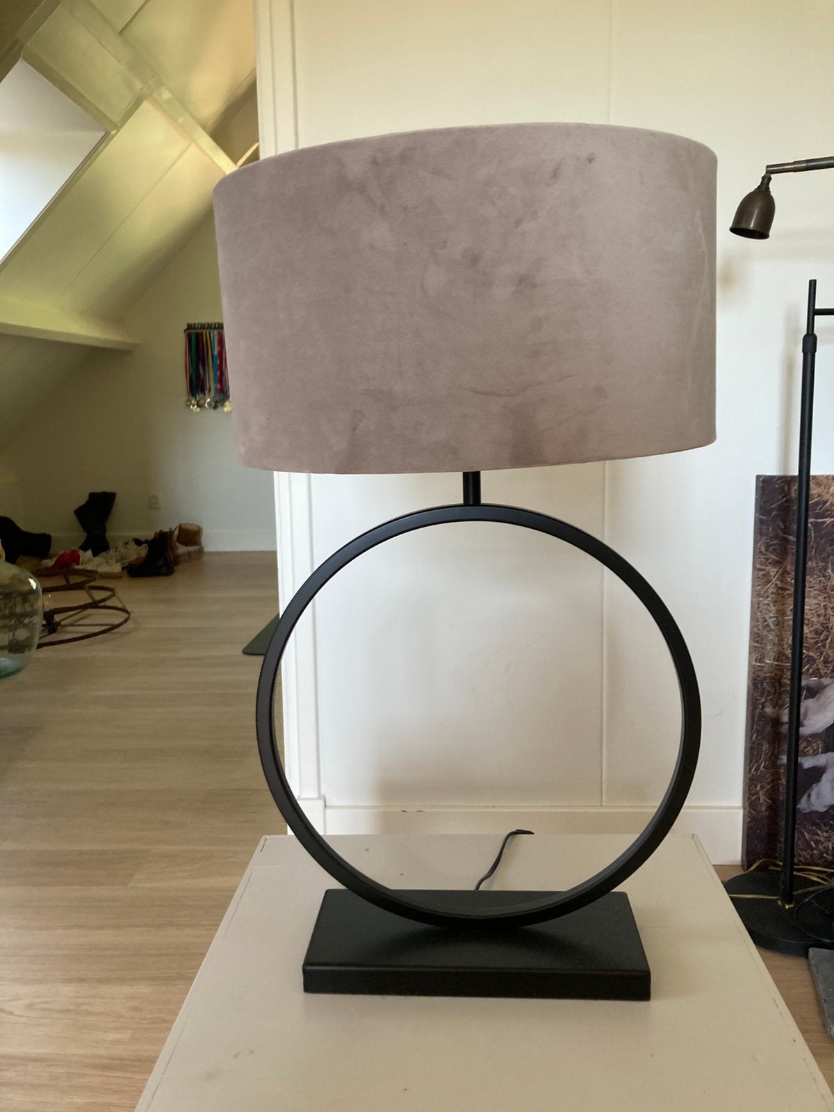 Ringlamp, Ophalen, Zo goed als nieuw, Met kap