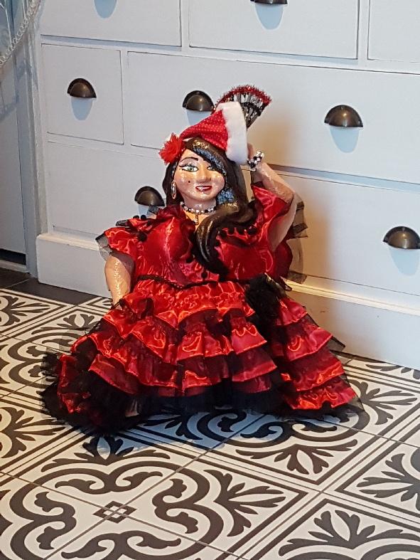 Robuuste spaanse flamenco danseres, Antiek en Kunst, Ophalen of Verzenden