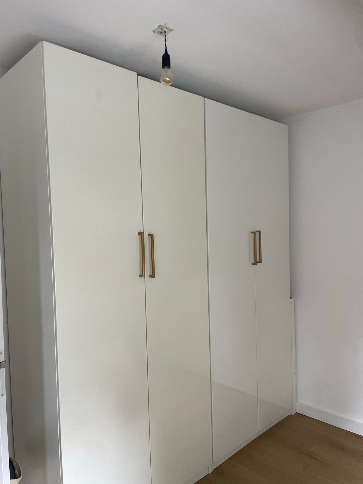 4 IKEA Pax deuren 229x50cm met gouden handgrepen, Ophalen, Overige materialen, Gebruikt, 200 cm of meer