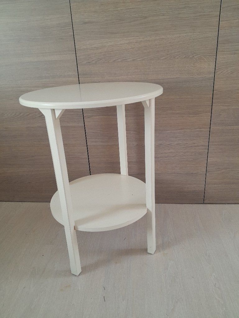 Bijzettafel 65 cm, 45 tot 60 cm, Rond, Zo goed als nieuw, 55 tot 75 cm