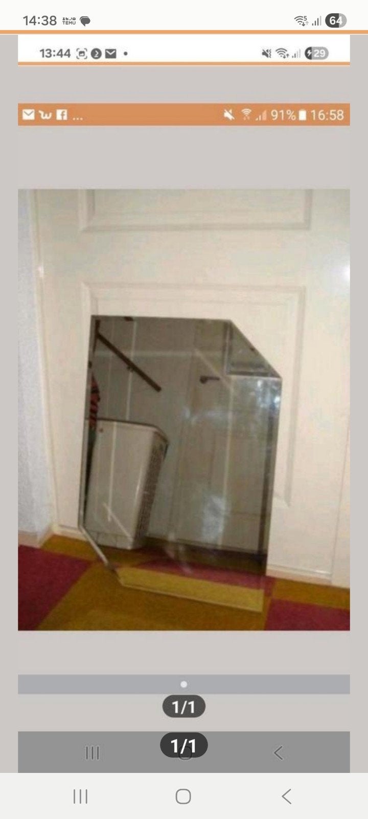 badkamer spiegel, Doe-het-zelf en Verbouw, Glas en Ramen, Ophalen, Minder dan 80 cm, Glasplaat, Minder dan 80 cm