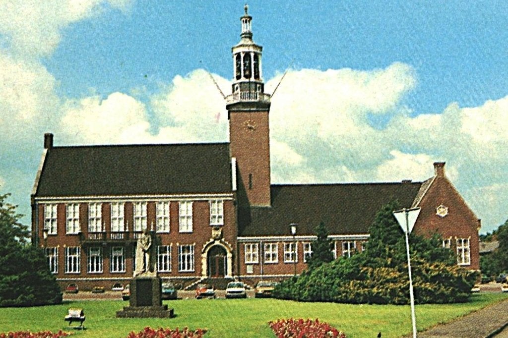 984135 Hoogeveen 80+ Dr  zegel 100 jaar bewegwijzering ANWB, Ophalen of Verzenden, 1980 tot heden, Gelopen, Drenthe