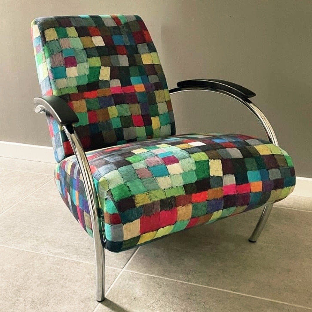 Gelderland fauteuil, 75 tot 100 cm, Zo goed als nieuw, Metaal, 50 tot 75 cm