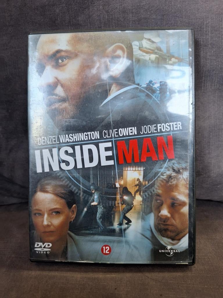 Inside Man DVD Denzel Washington Jodie Foster, Ophalen of Verzenden