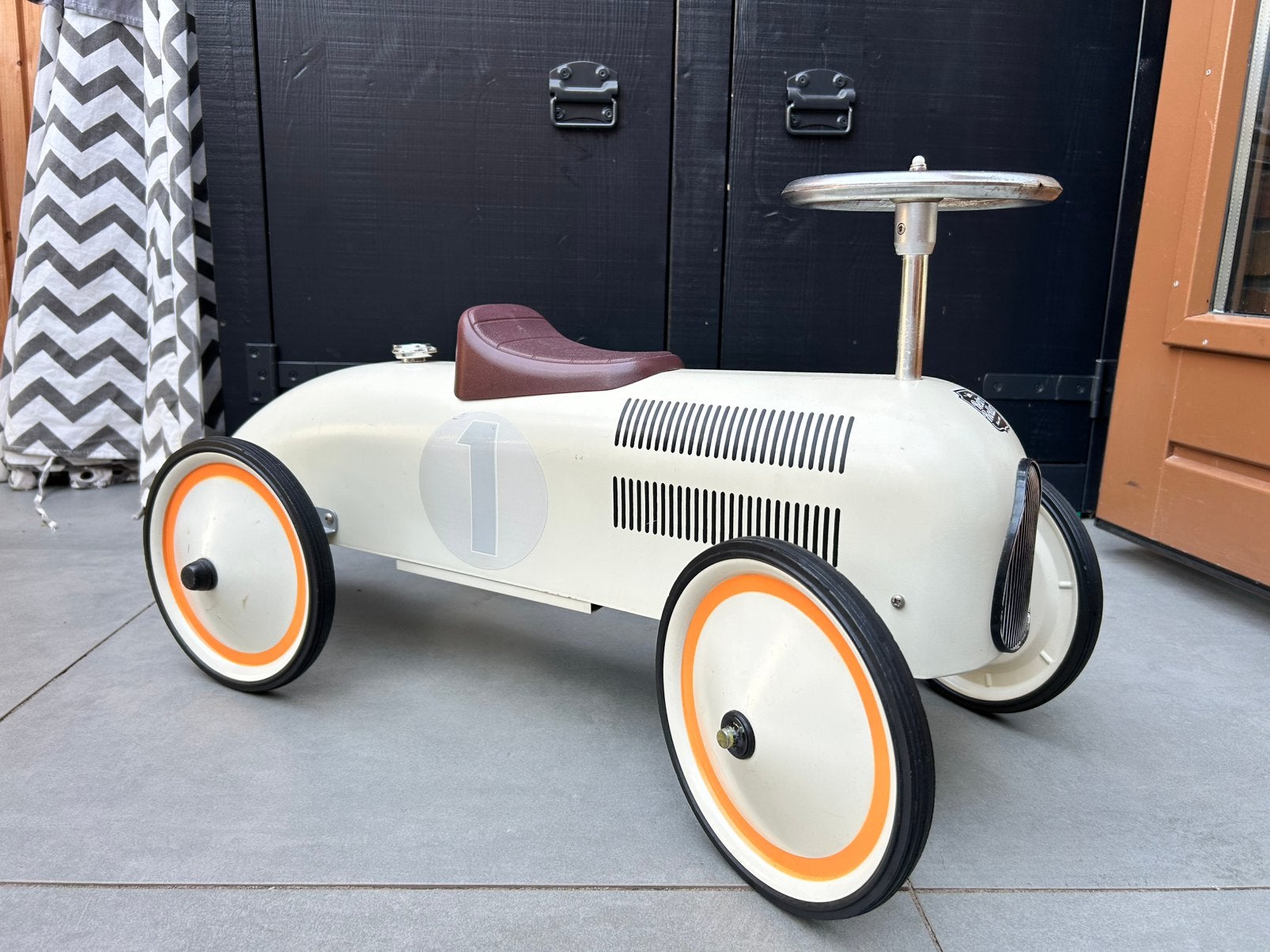 Retro loopwagen, Ophalen, Gebruikt