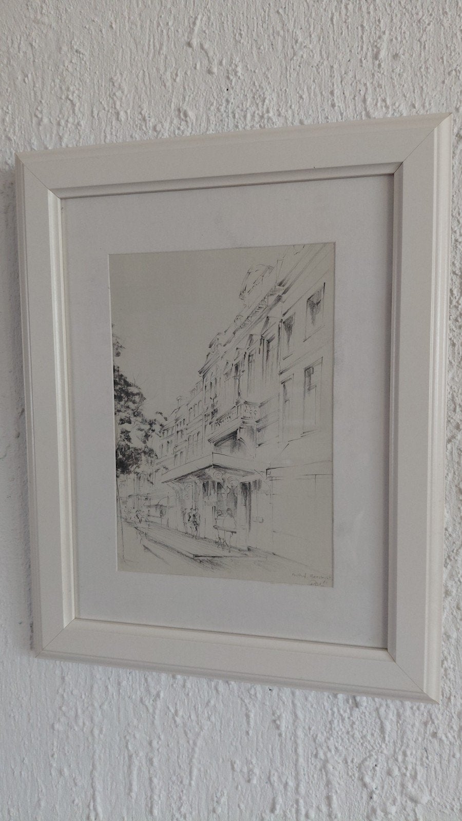Potloodtekening van Vrijthof, Maastricht, Ophalen of Verzenden, Tekening, Potloodtekening, Gesigneerd