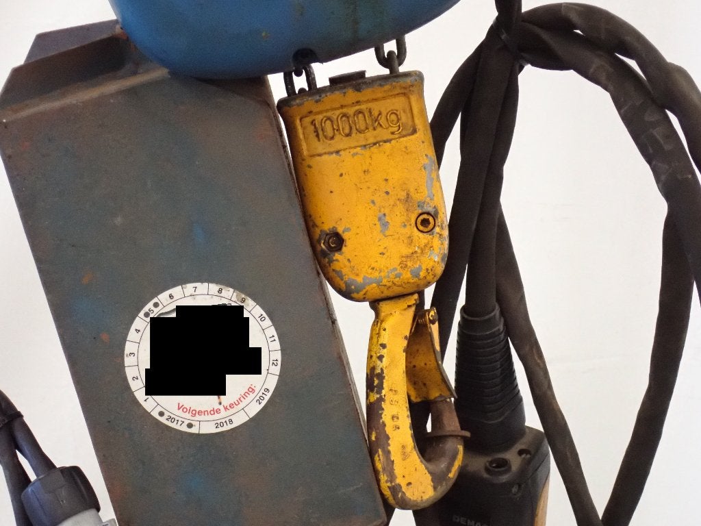 Kettingtakel Demag 1000 kg + electrische loopkat, Doe-het-zelf en Verbouw, .., Gebruikt, Demag, Elektrisch