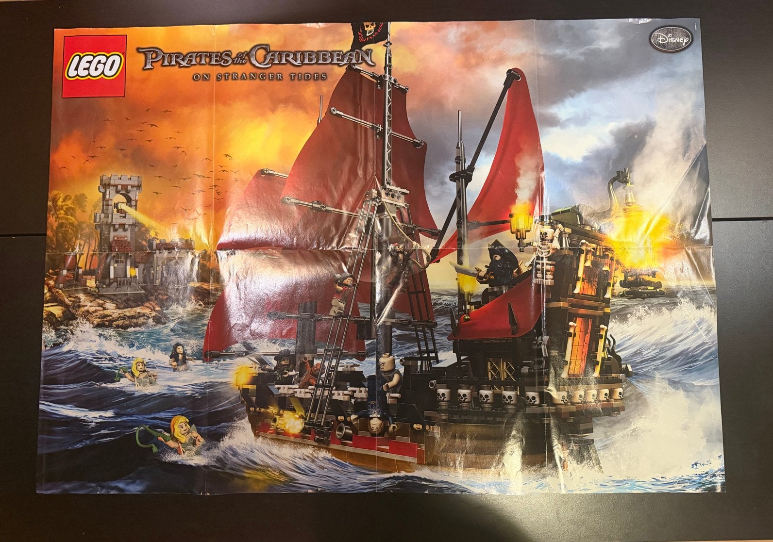 Lego 4195 poster Pirates of the Caribbean, Ophalen of Verzenden, Zo goed als nieuw