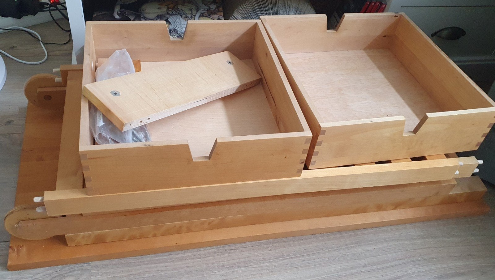 Ikea Keukentrolley- Natuurlijk Hout, Huis en Inrichting, Ophalen, Gebruikt, Hout, Keukentrolley
