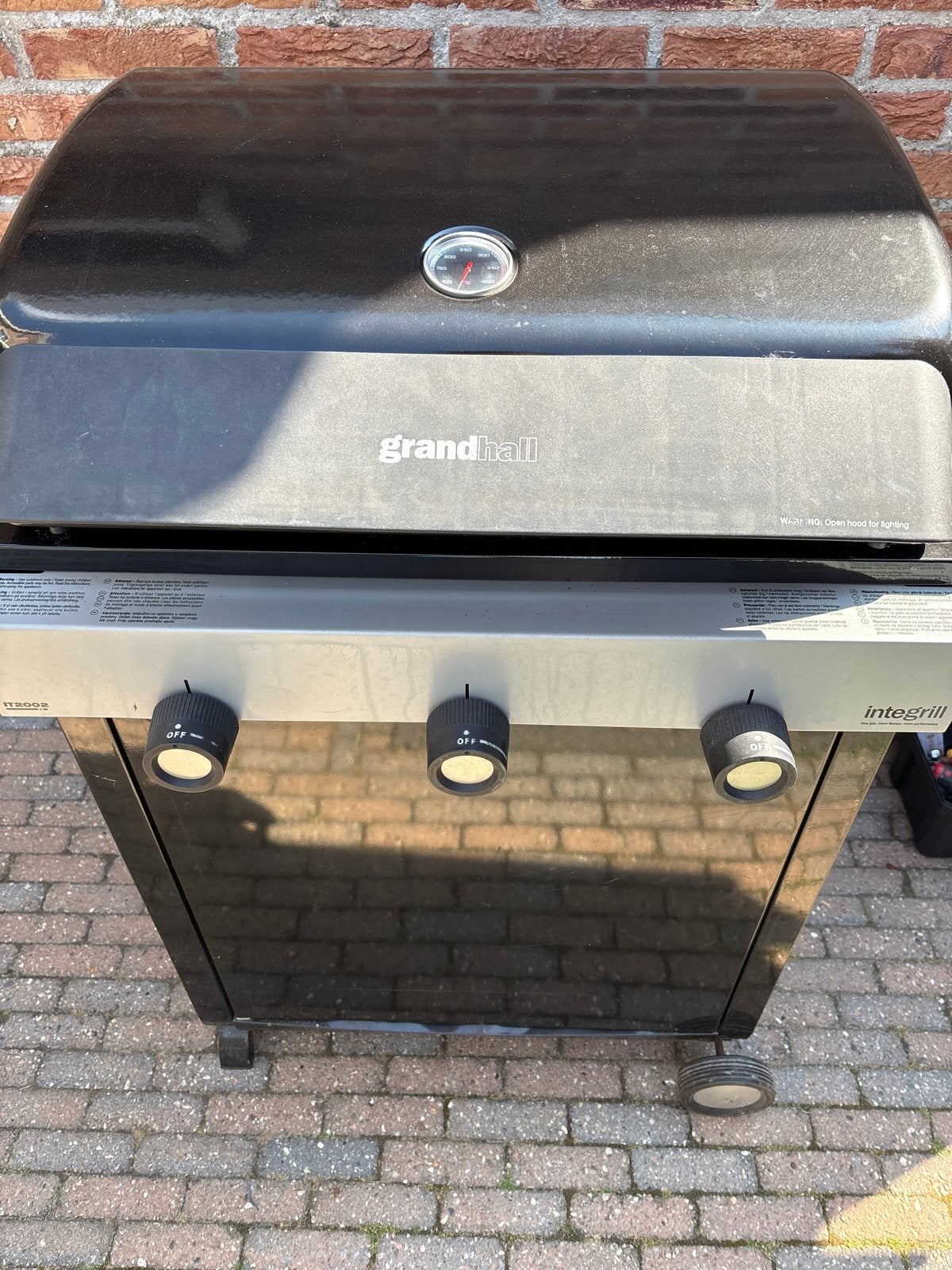 Grandhall InteGrill IT2002 Gasbarbecue, Ophalen, Gebruikt
