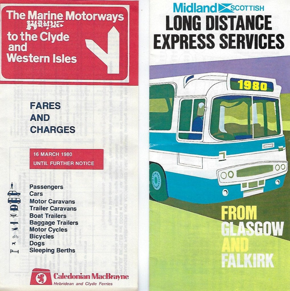 bus en bootdienstregeling1980 naar north-uist, Verzamelen, Spoorwegen en Tramwegen, Ophalen, Zo goed als nieuw, Bus of Metro, Overige typen
