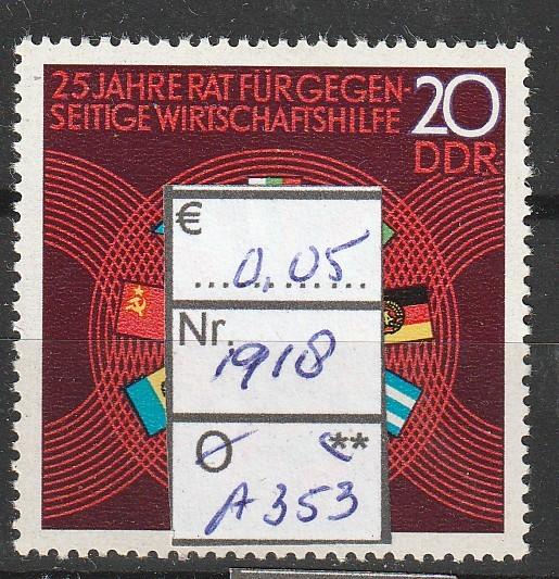 DDR RGW Michel 1918 Nr.A353p, Verzenden, DDR, Postfris