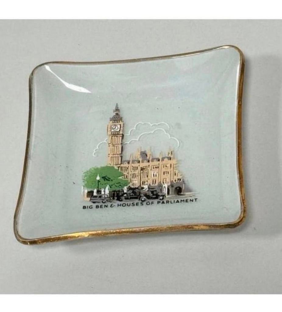 Vintage souvenir schaal Big Ben Houses of Parliament Londen, Ophalen of Verzenden