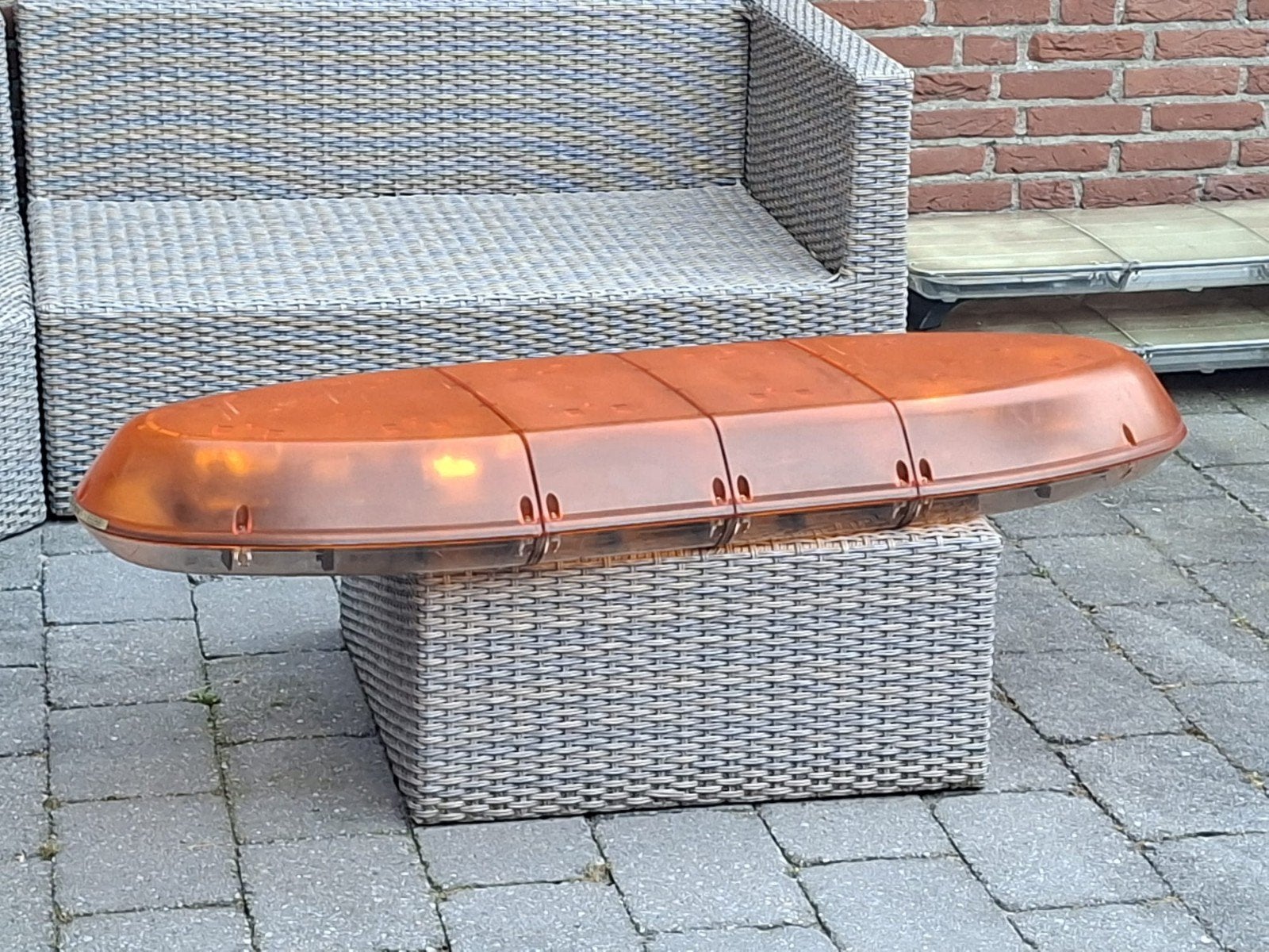 Zwaailicht oranje flitsbalk zwaailamp lichtbalk zwaaibalk, Ophalen, -, -, -