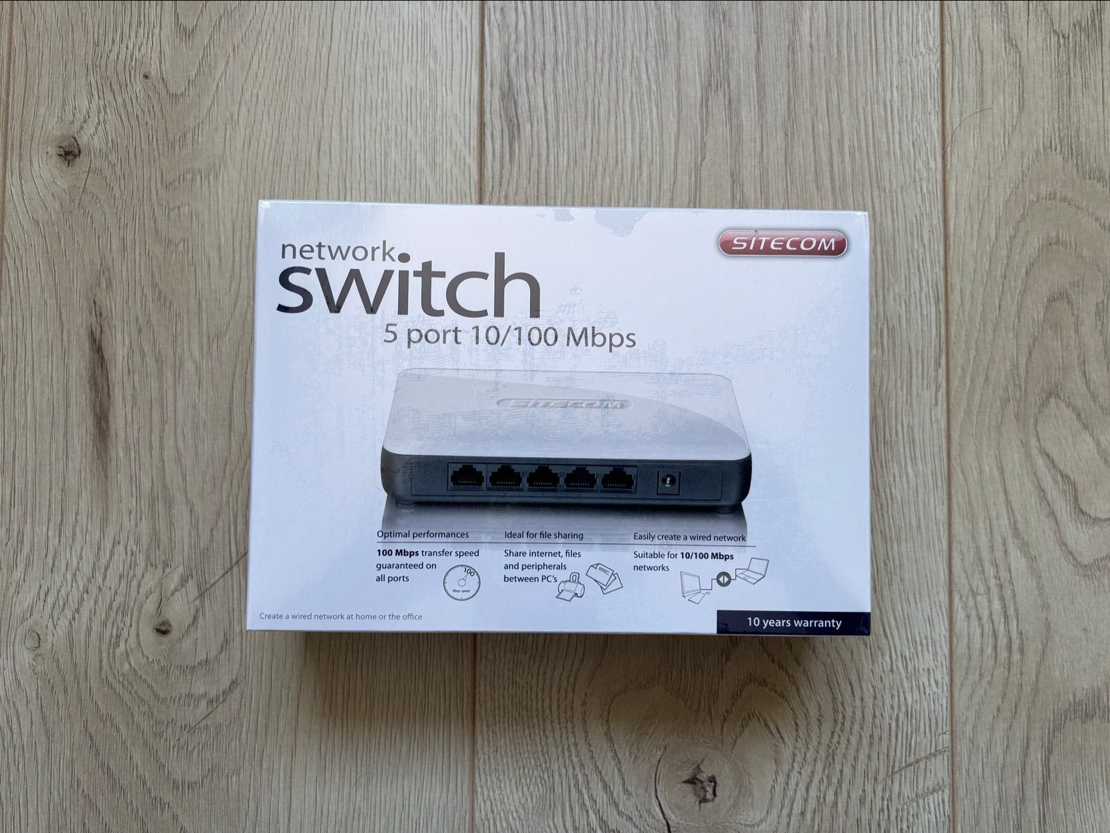 Sitecom Network Switch 5 poorten 10/100 Mbps, Verzenden, Nieuw