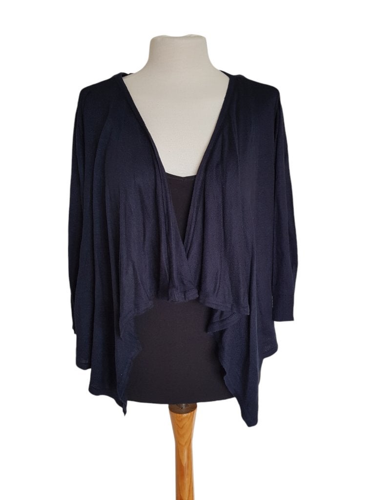 Mooi donker blauw kort vest van MS Mode maat XL., Maat 46/48 (XL) of groter, Zo goed als nieuw, MS Mode, Verzenden