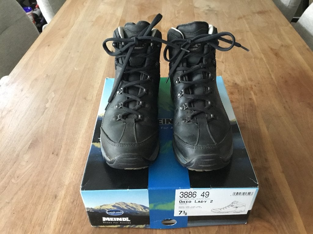 Blauwe halfhoge wandelschoenen Meindl mt.7,5, Ophalen of Verzenden, Gebruikt, Schoenen