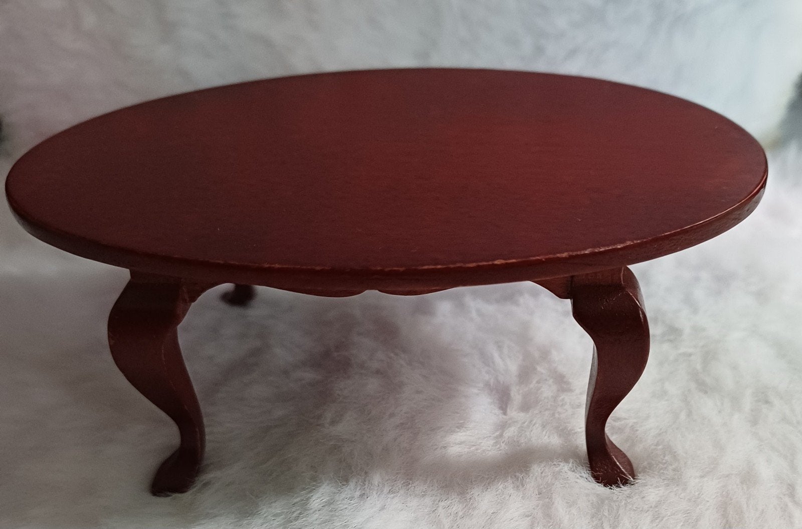 poppenhuis mahonie tafel, Verzamelen, Poppenhuizen en Toebehoren, Ophalen of Verzenden, Zo goed als nieuw, Poppenhuis