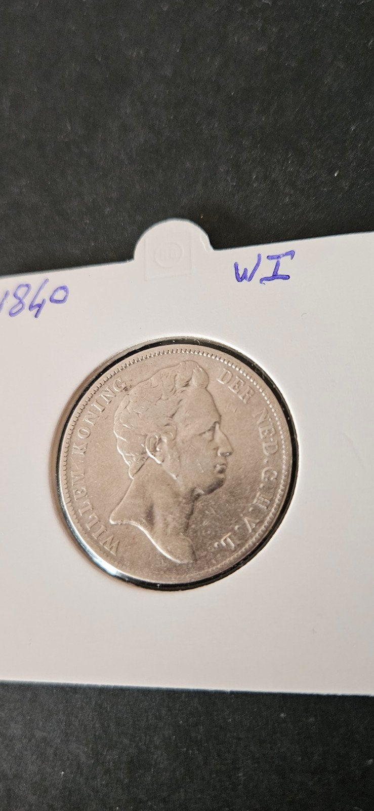 Zilveren gulden 1840 Willem l beter jaartal, Postzegels en Munten, Munten | Nederland, 1 gulden, Zilver, Ophalen of Verzenden