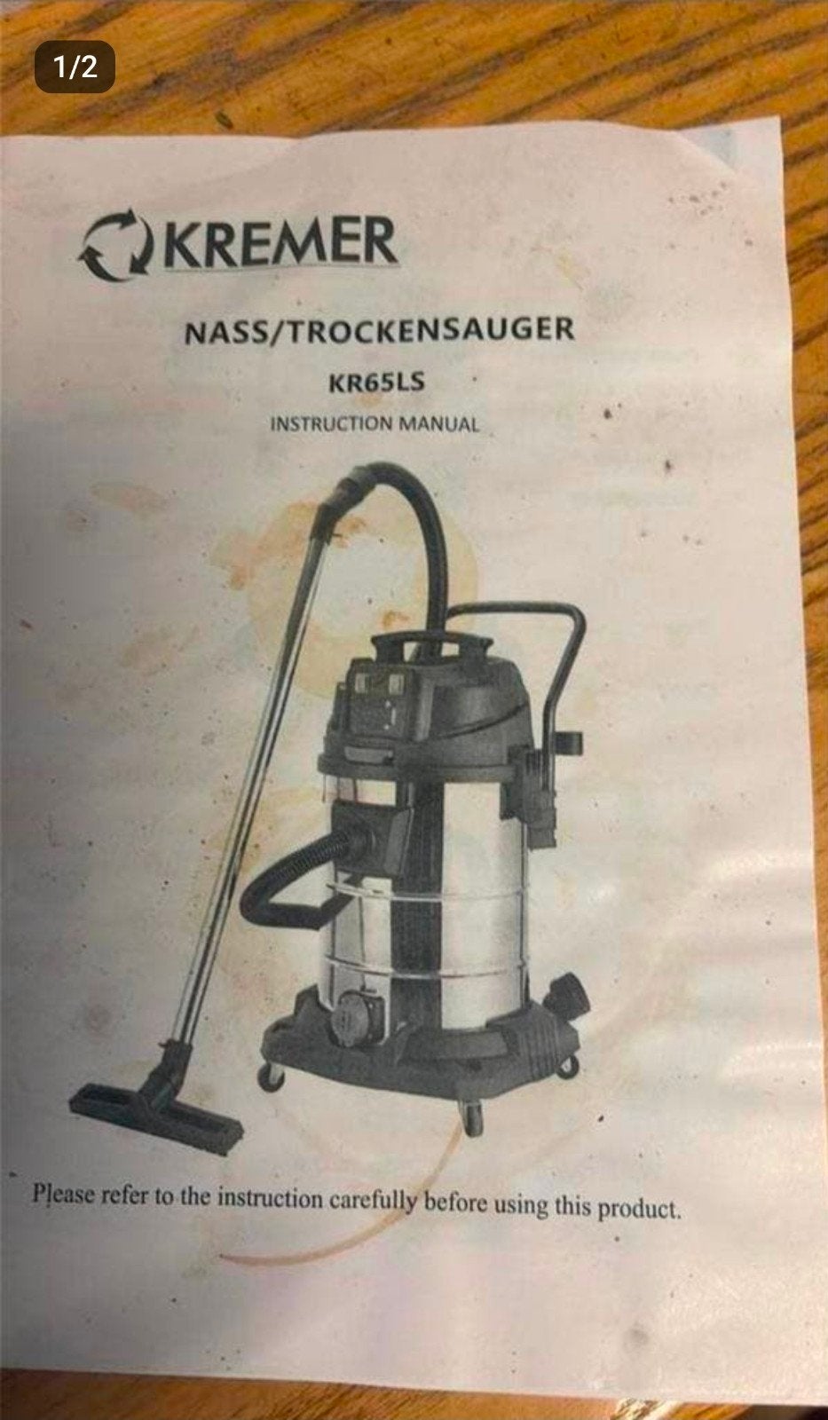 Nat&droogzuiger, Witgoed en Apparatuur, Ophalen of Verzenden