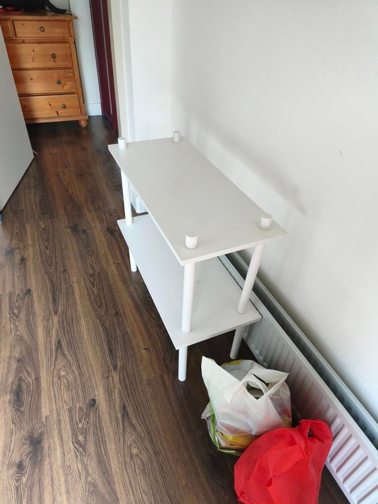 Tafeltje Jisk met 2 etages, Huis en Inrichting, Gebruikt, 55 tot 75 cm, Rechthoekig, Hout